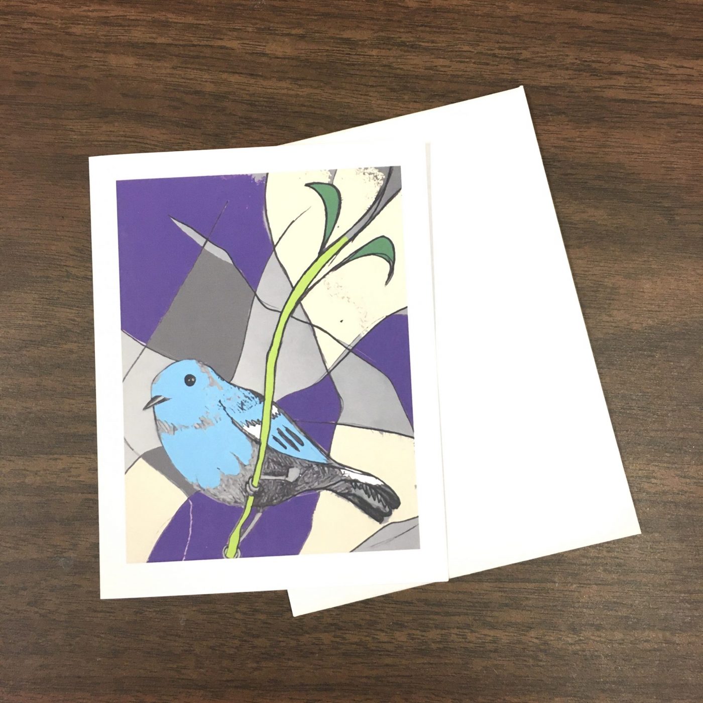 Card-Blue Warbler